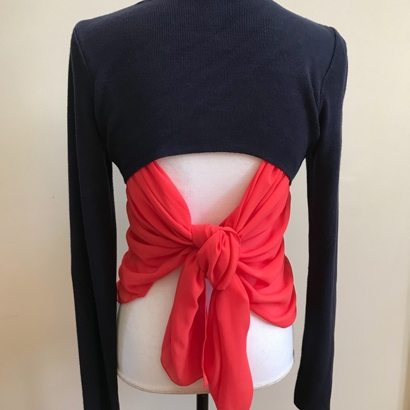 ASOS Knit Top with Back Bow Detail - Picture 3 of 4
